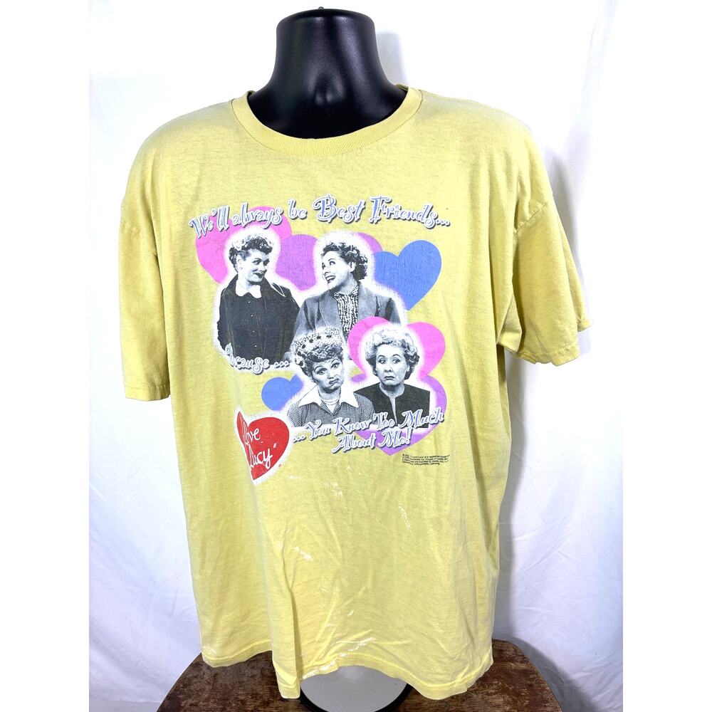 Vintage 2005 I Love Lucy Best Friends T Shirt XL Y2K